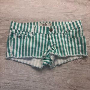 A set of super short shorts